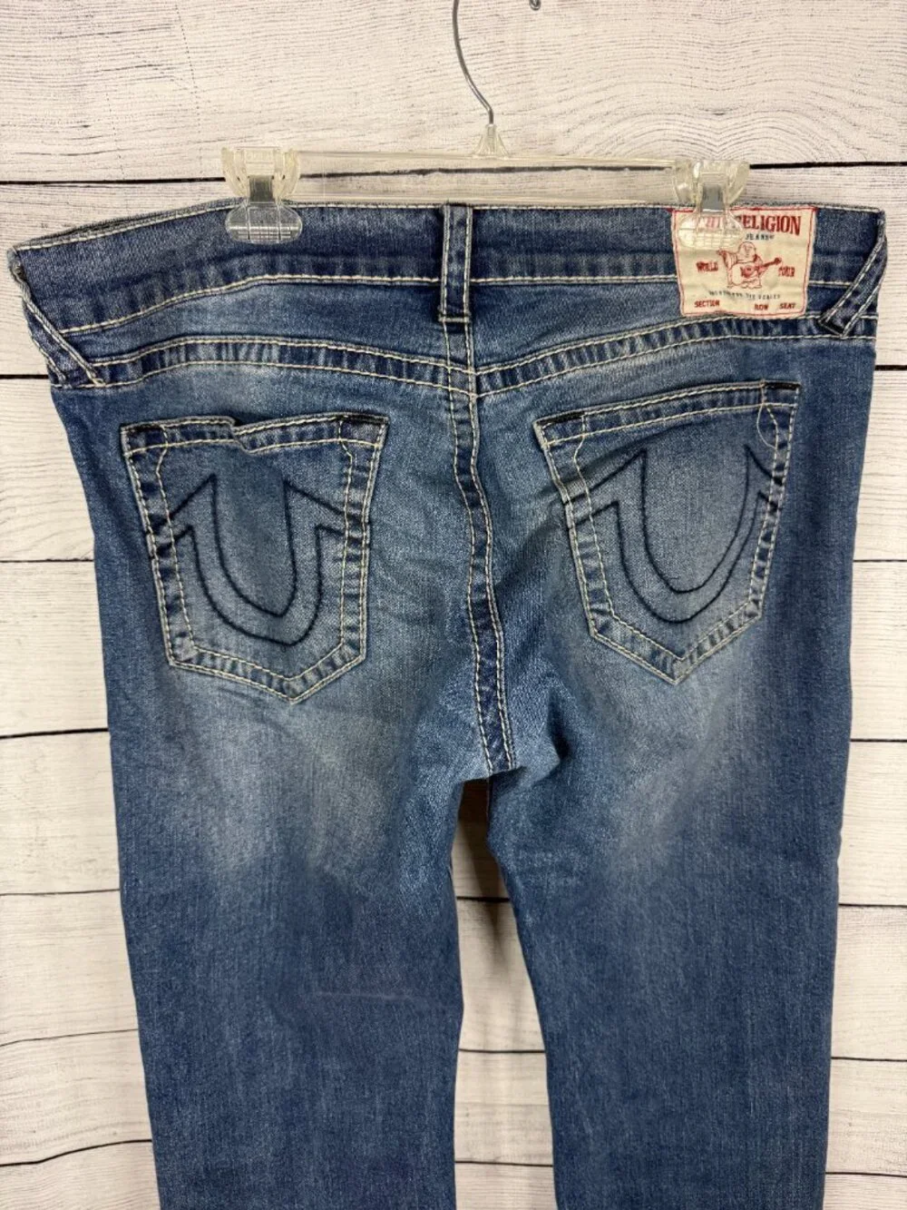 True Religion Ricky Relaxed Straight Jeans Size 36